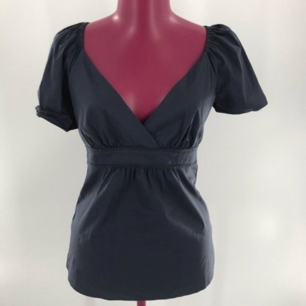 BCBG MAXAZRIA Wrap Blouse sz XXS EUC